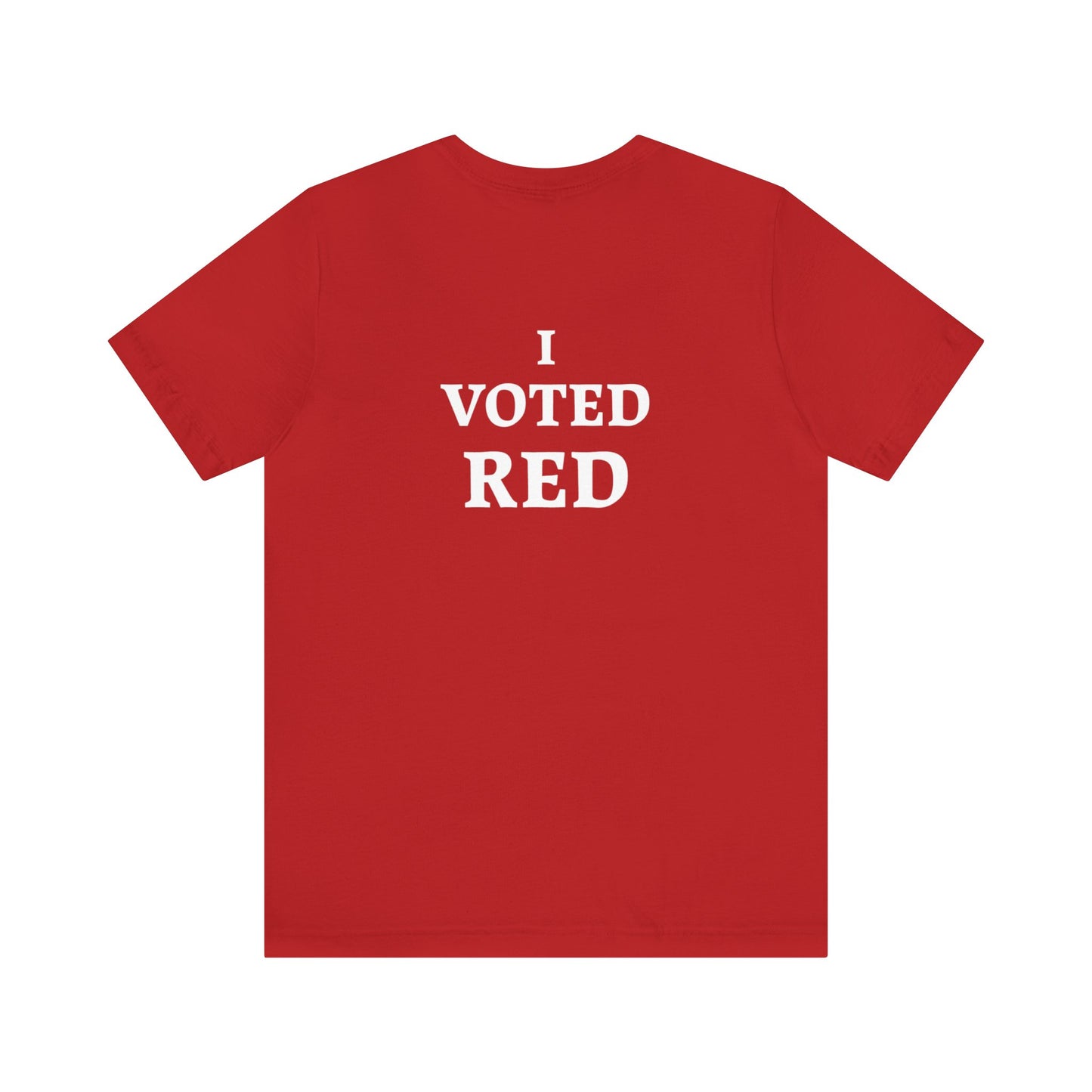 I Voted Red Unisex Jersey Short Sleeve Tee