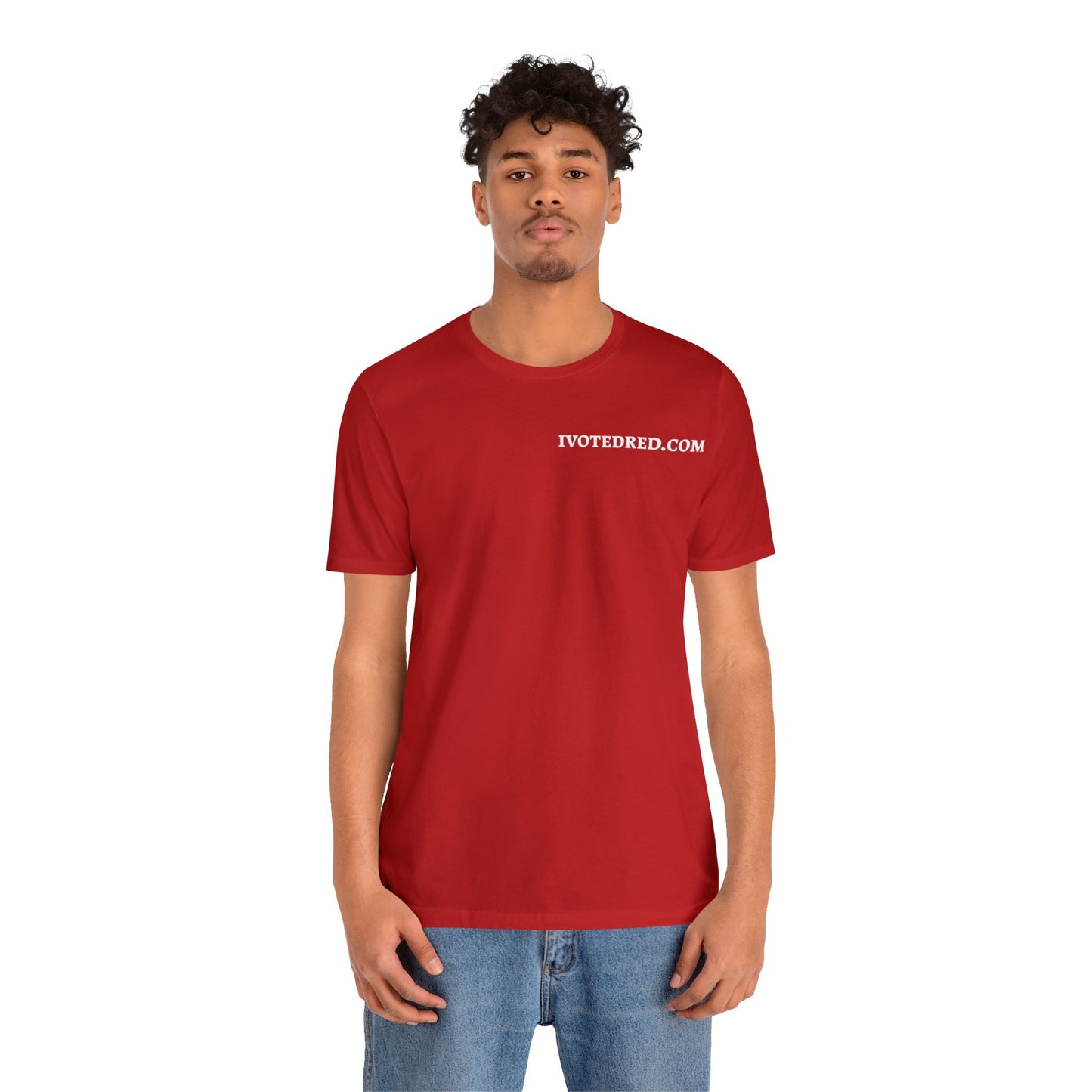 I Voted Red Unisex Jersey Short Sleeve Tee