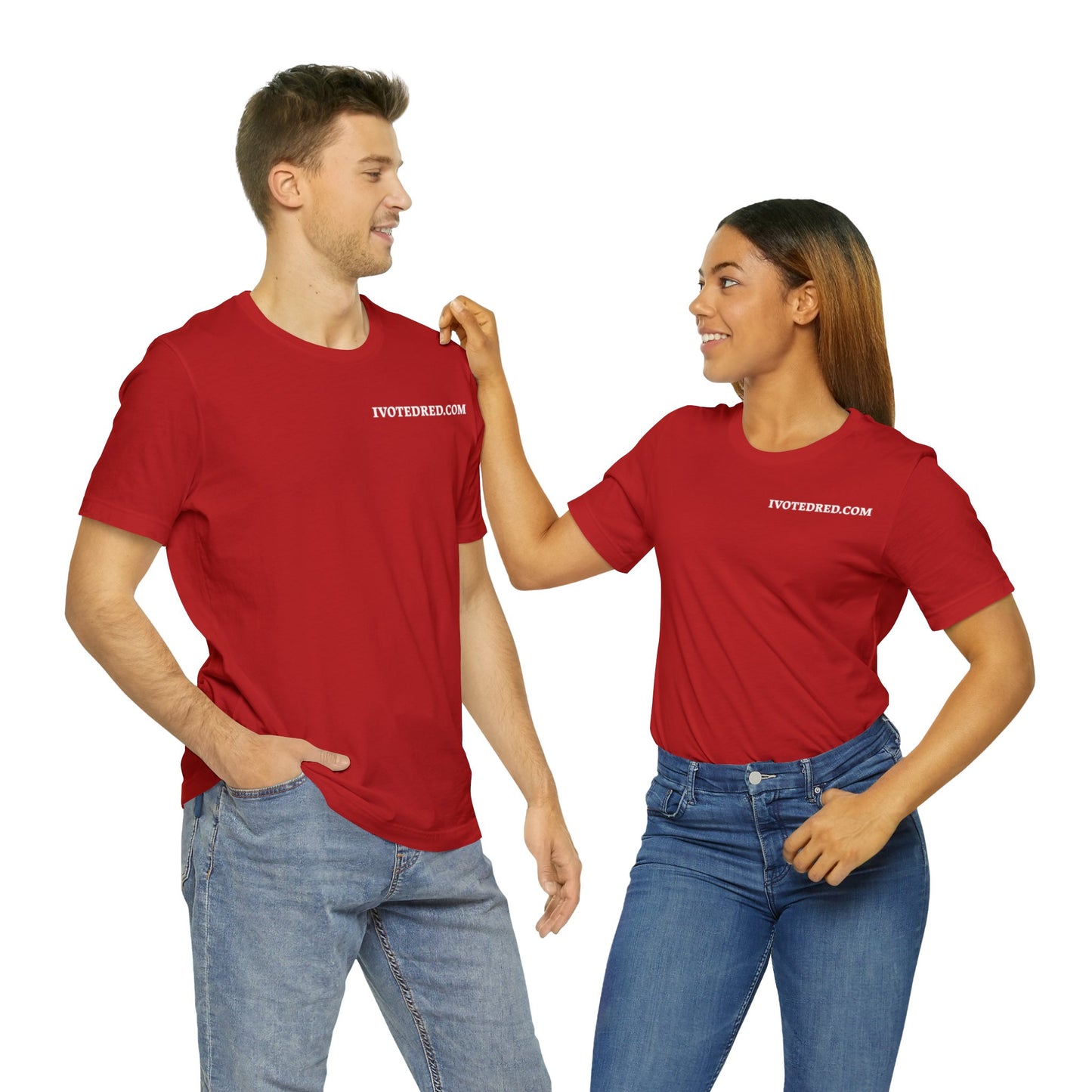 I Voted Red Unisex Jersey Short Sleeve Tee