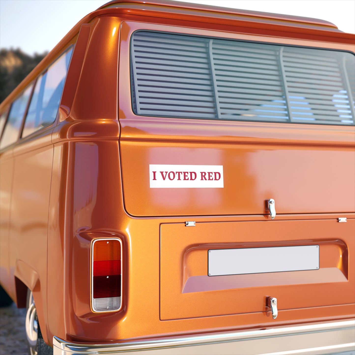 I Voted Red Bumper Sticker