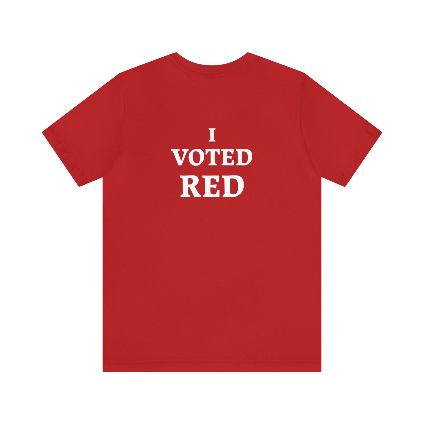 I Voted Red Unisex Jersey Short Sleeve Tee