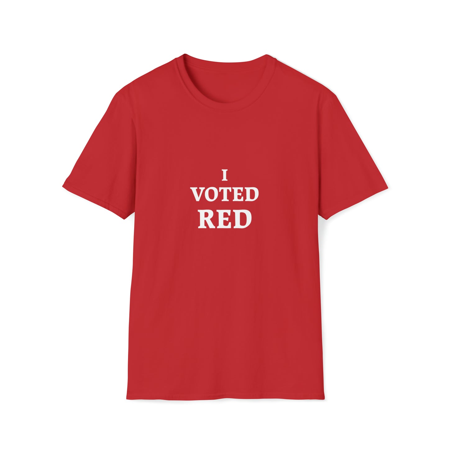 I Voted Red Unisex Softstyle T-Shirt