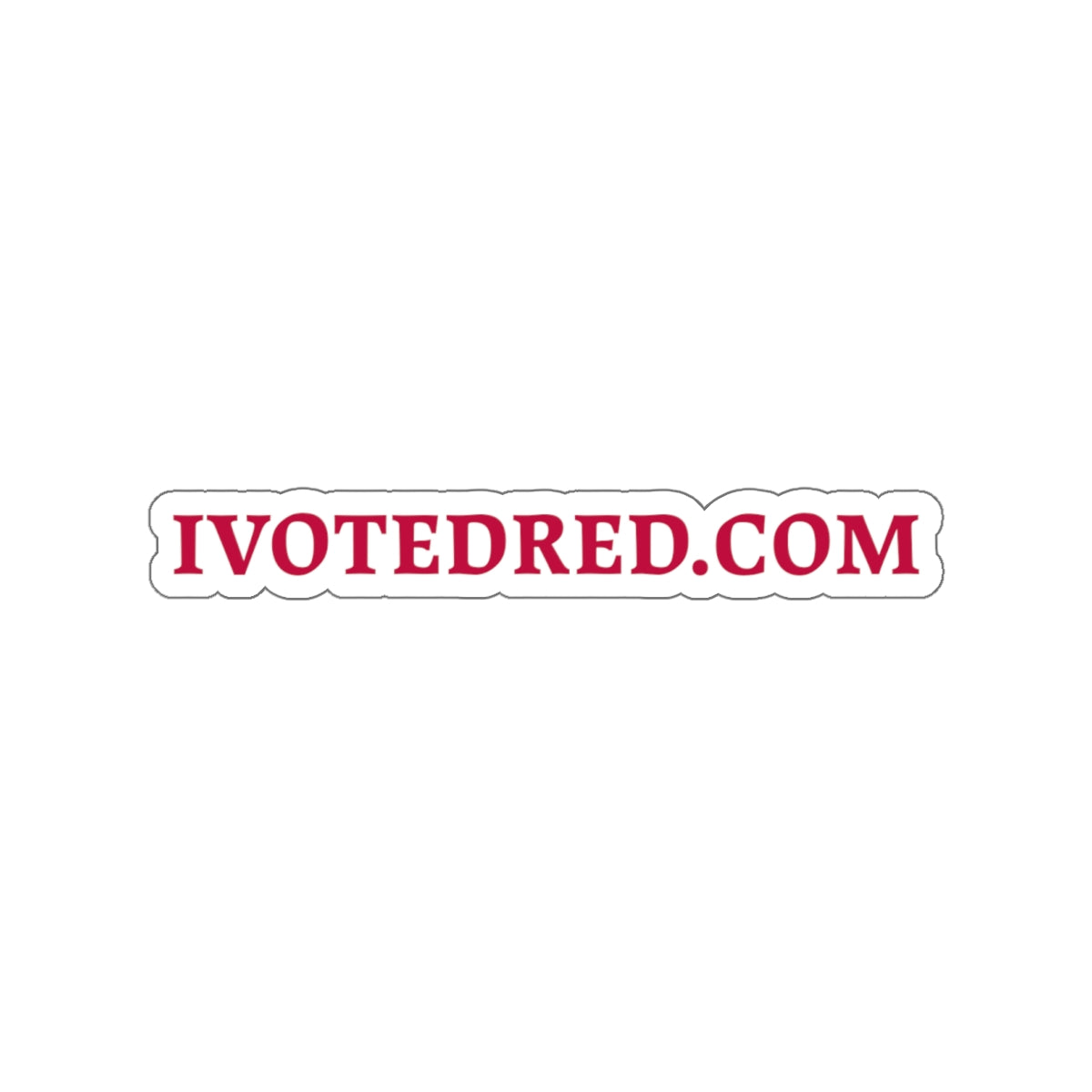 IVOTEDRED.COM Kiss-cut Stickers